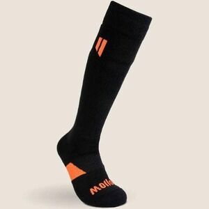 Hollow Hunt Over the Calf Socks Black/Orange Large New With Tags